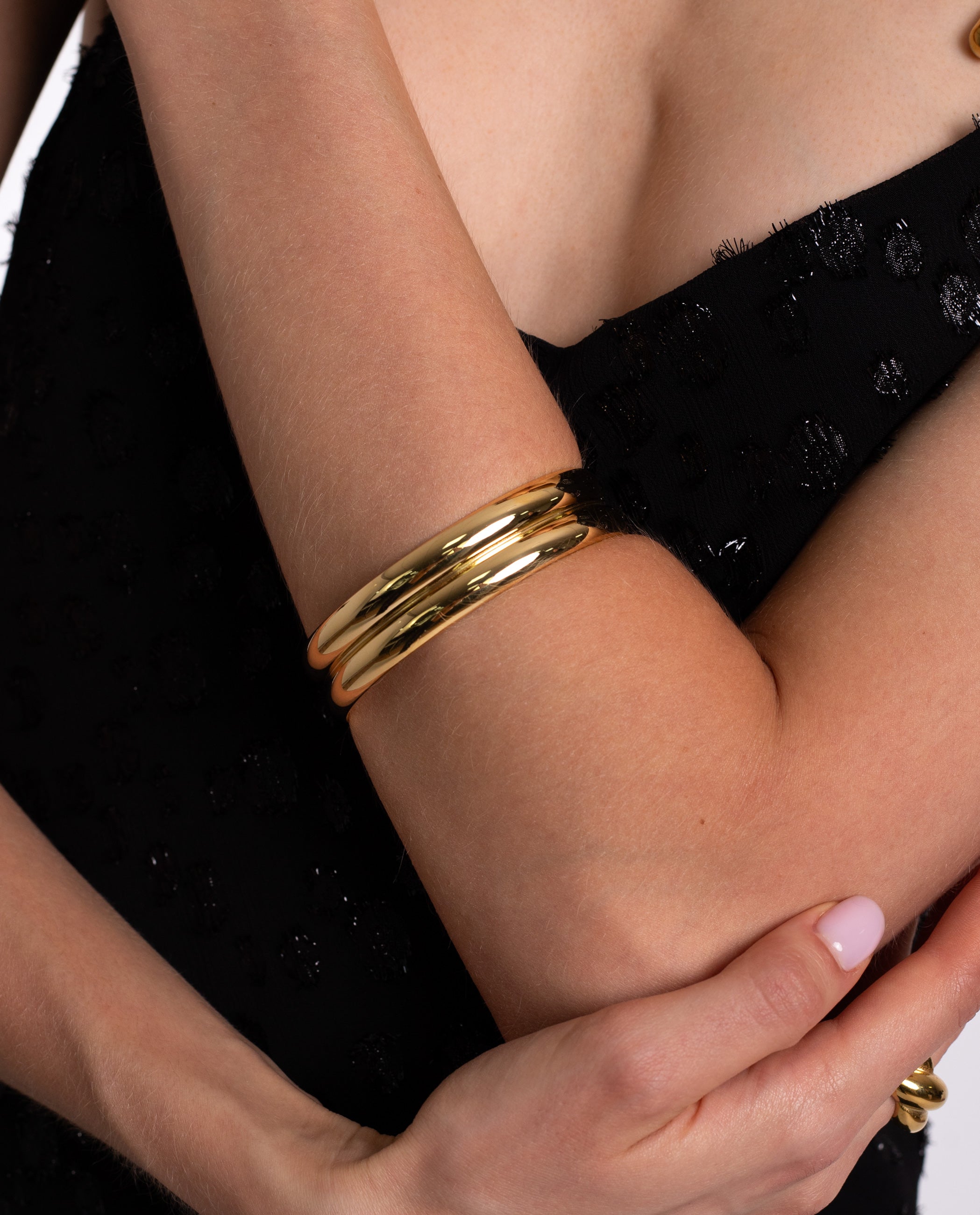 Brise -Armband · Gold Badezimmerstahl