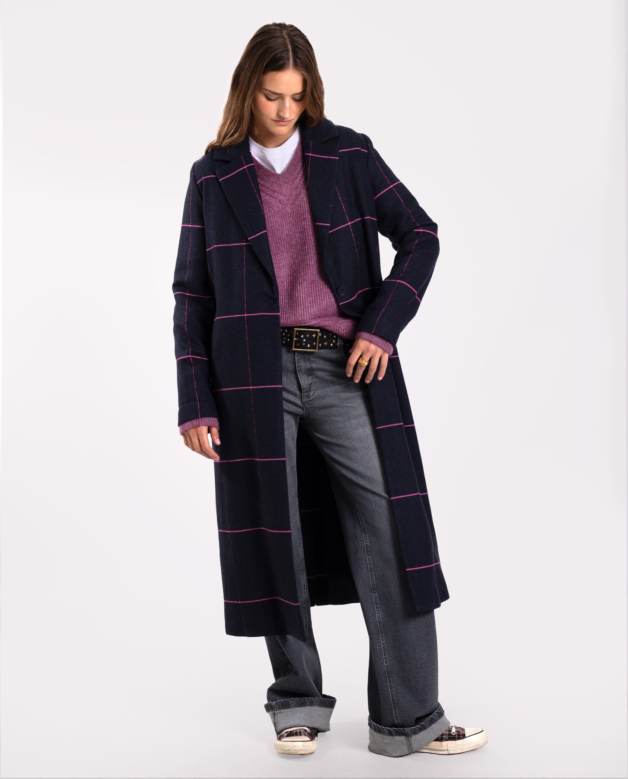 CAPPOTTO REUNITED - BLU E FUCSIA