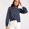 Blusa Estampada Asimétrica con Fular | THE-ARE