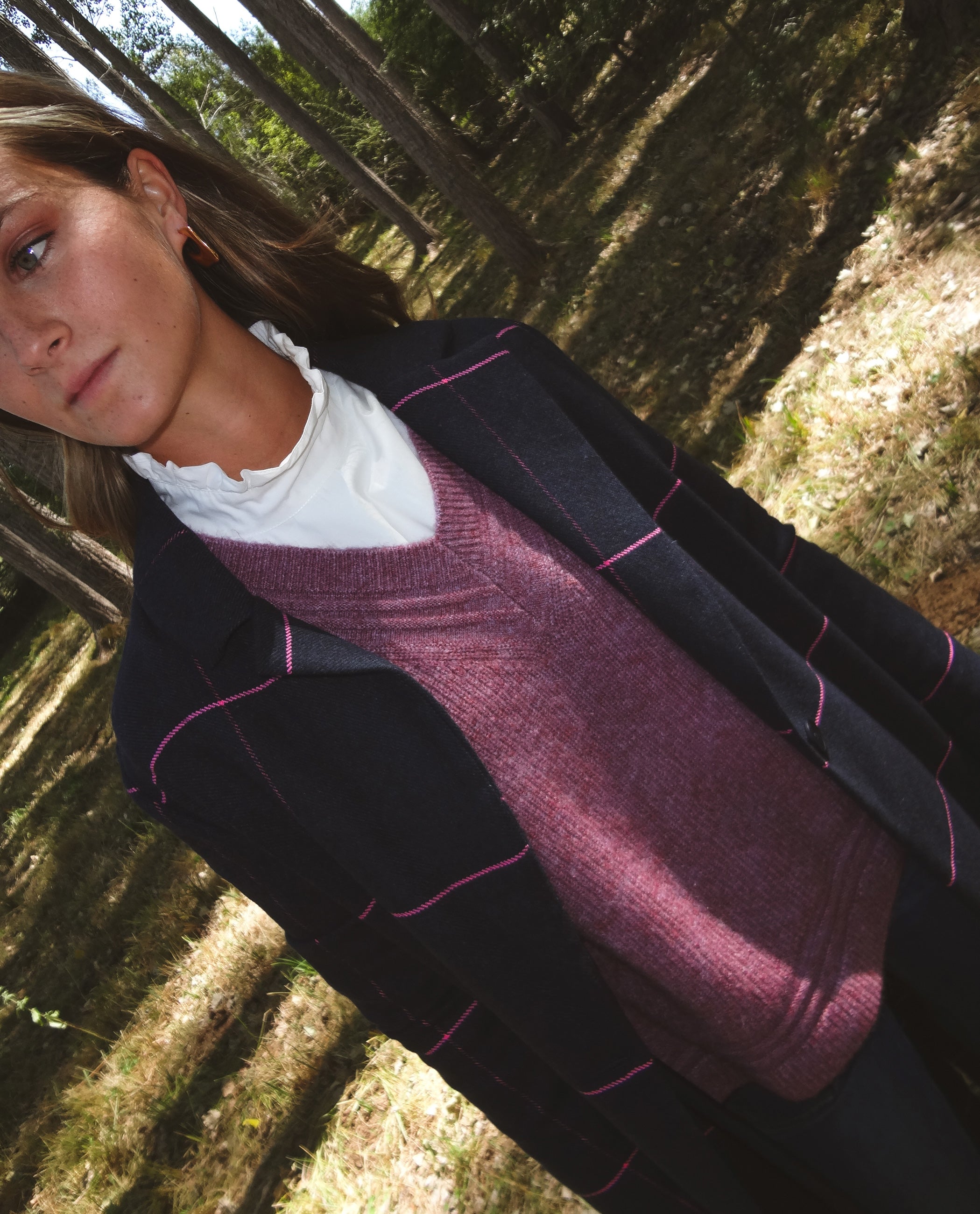 CAPPOTTO REUNITED - BLU E FUCSIA