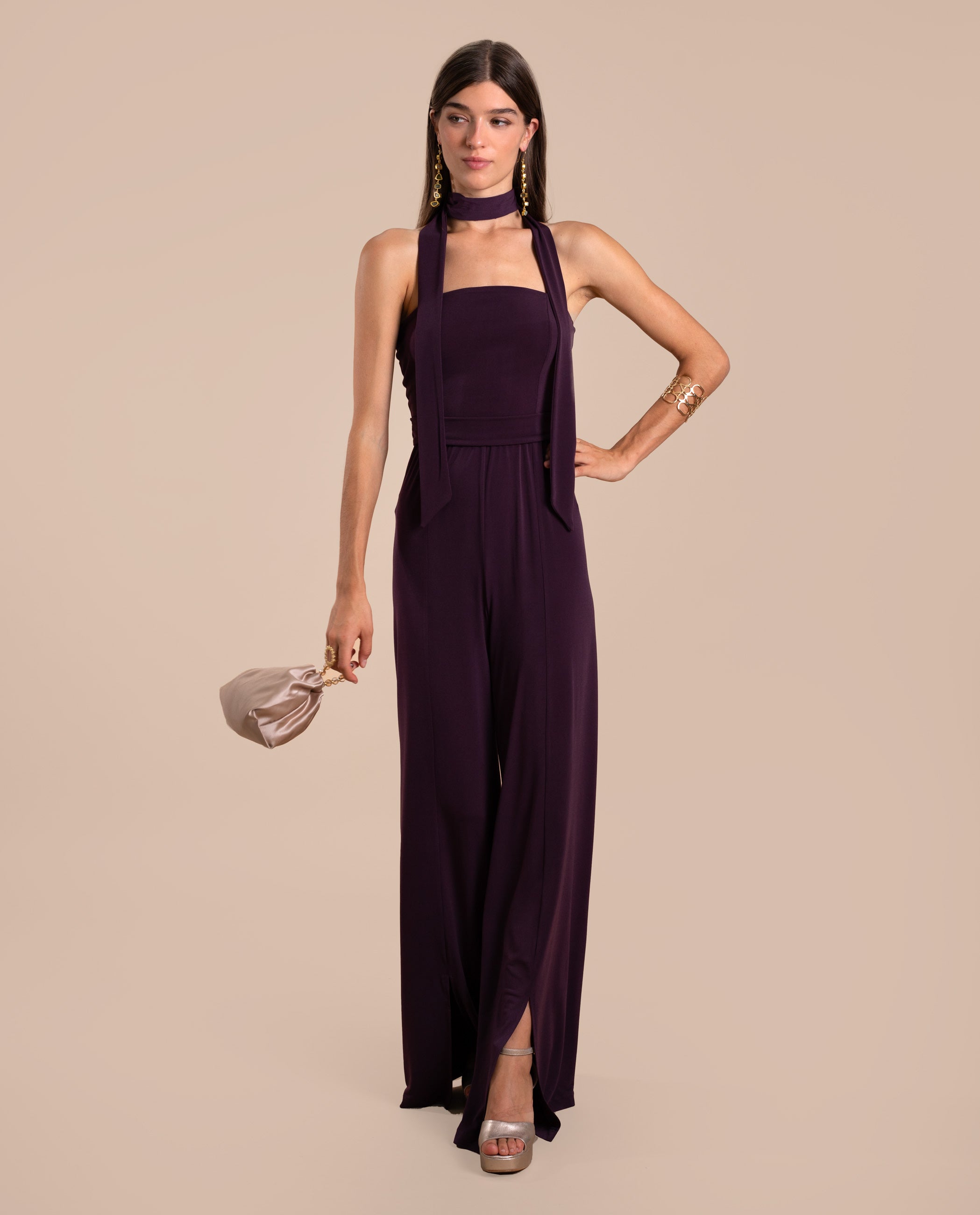 tute jumpsuit SIG.RA. Barreda · Ciruela