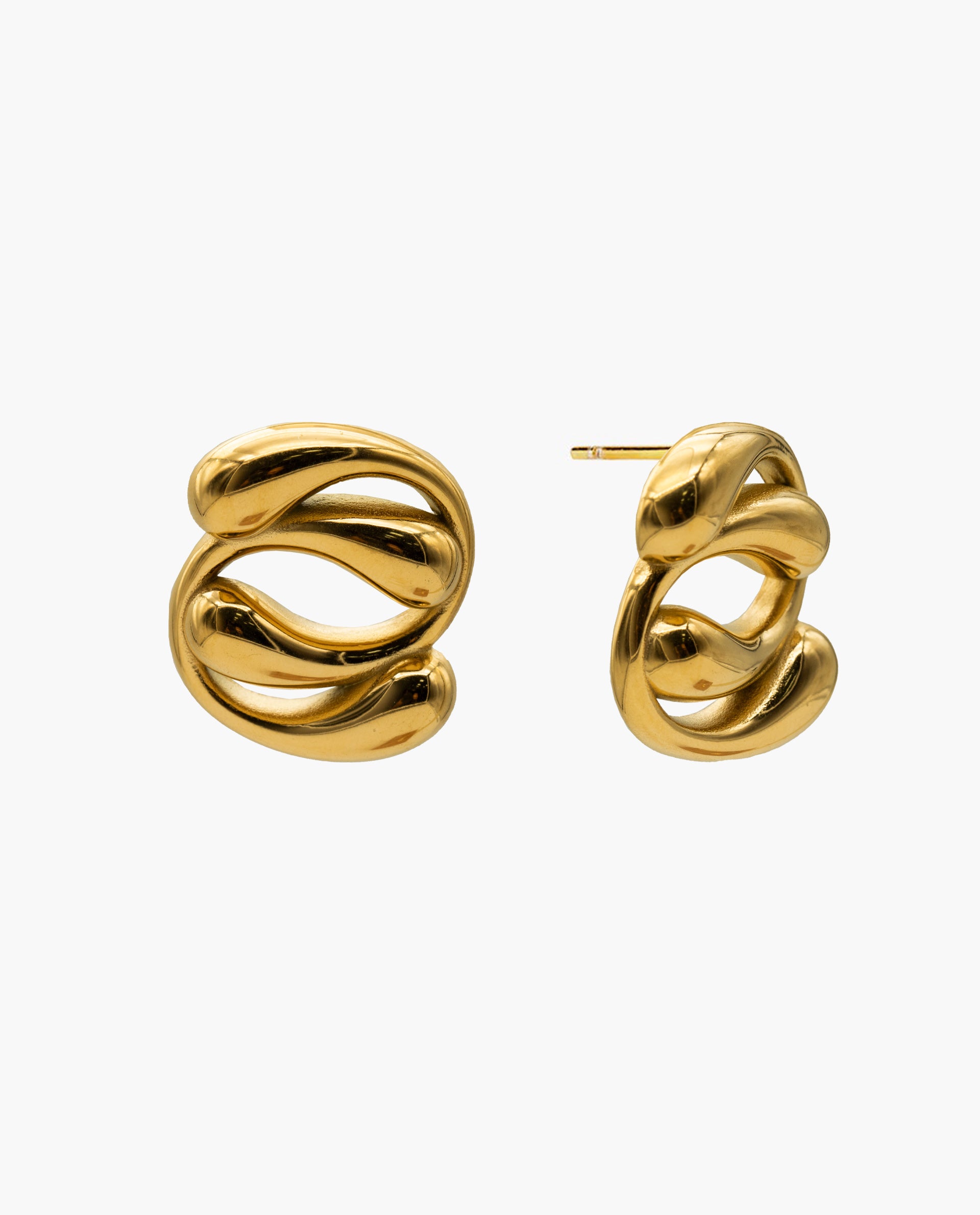 ELI EARRINGS - GOLD PLATED STEEL