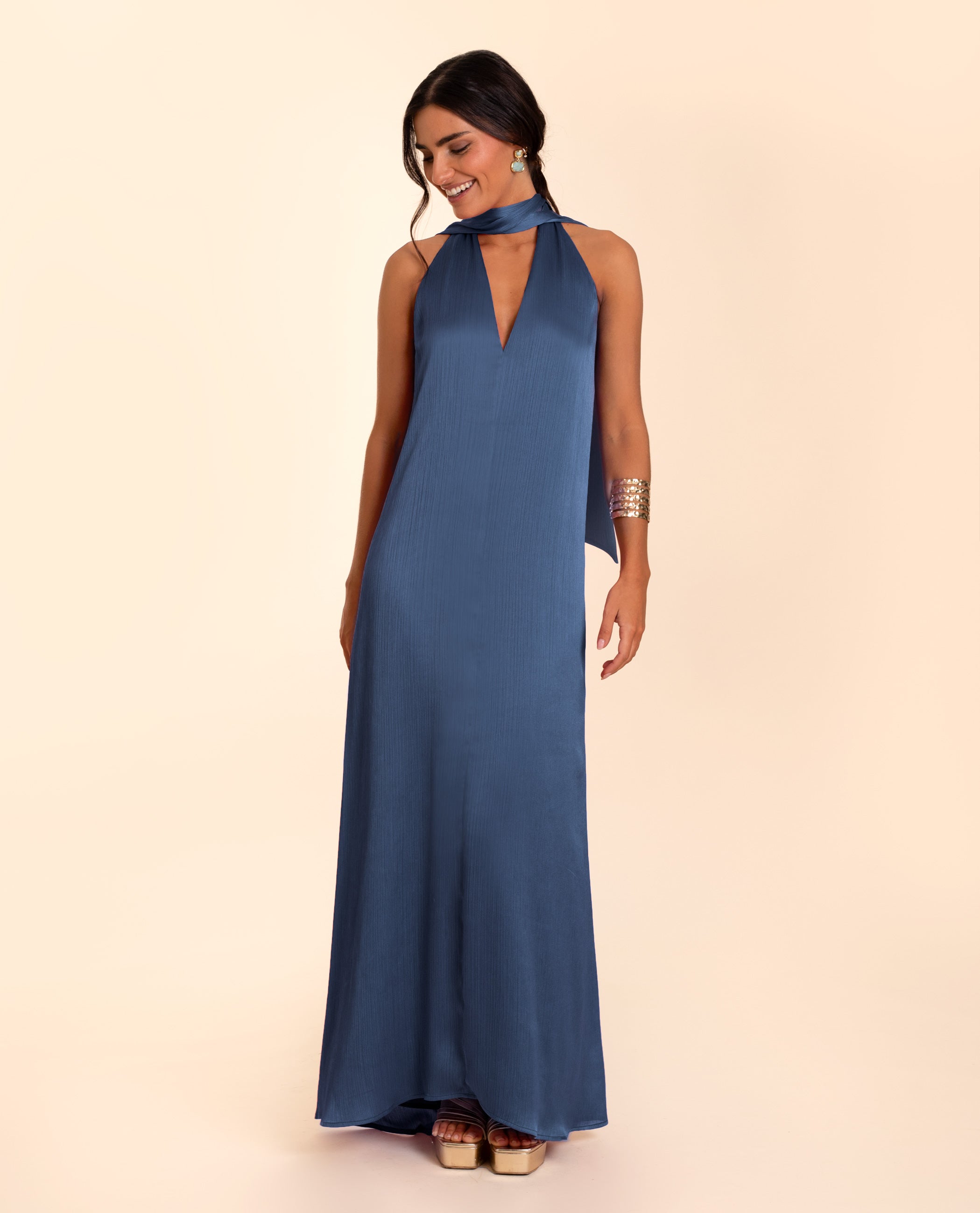 MALAGA DRESS - BLUE