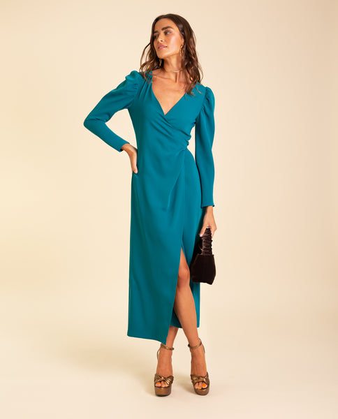 VESTIDO MRS BAILEY · VERDE BOTELLA