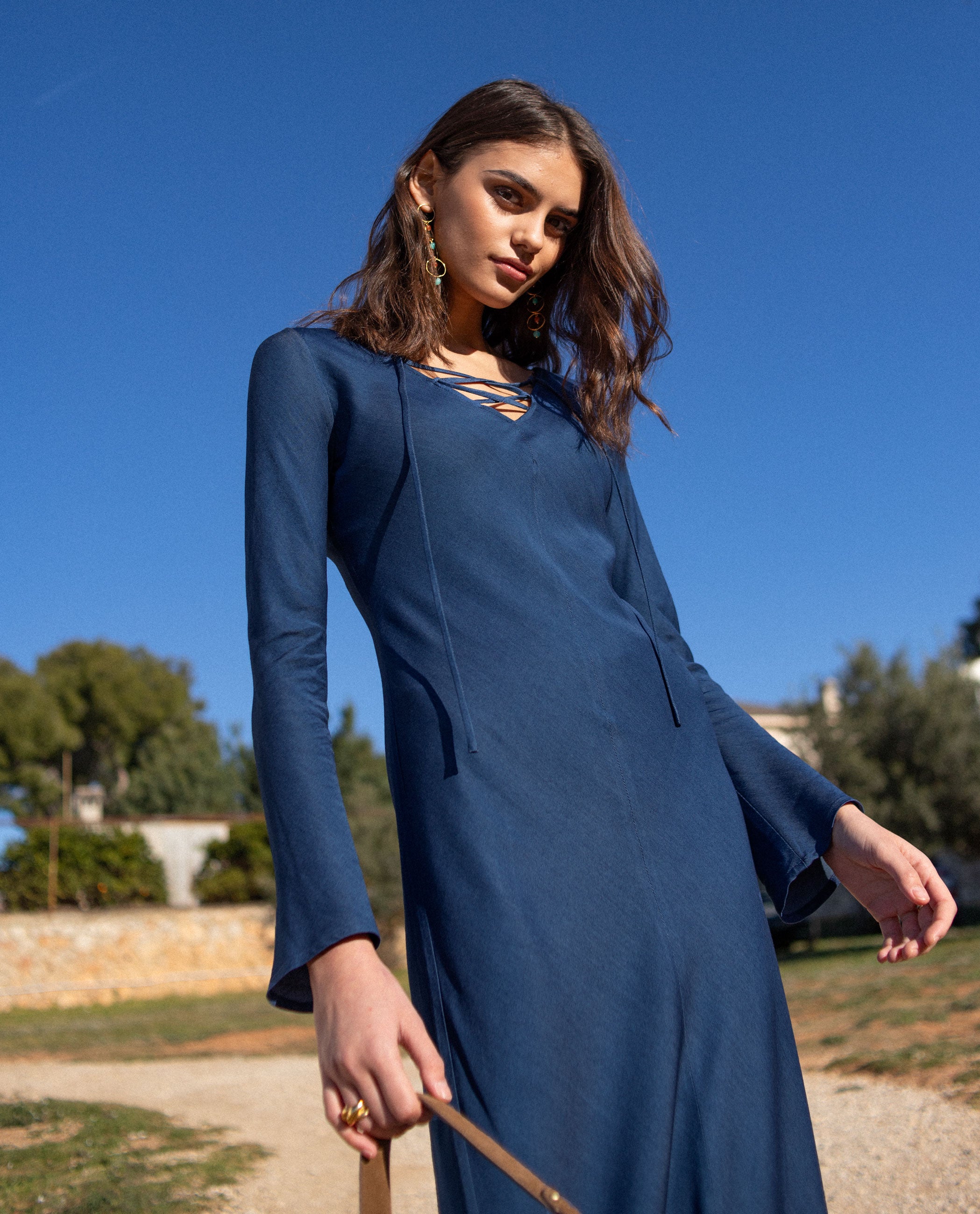 VERMUT VIBES KLEID - BLAU