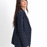 BLAZER NOT A DESTINATION | Chaqueta Blazer de Cuadros Azul y Verde para Mujer | THE-ARE