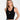 TANK TOP CLASSIC | Tank Top Negro de Mujer con Logo Metalizado | THE-ARE